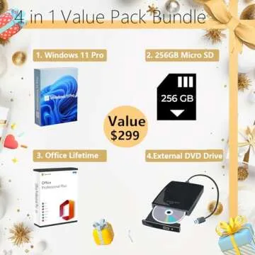 HP Student Business Laptop - 16GB RAM, Windows 11 Pro, Office, 128GB Storage