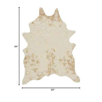 Signature Design Ashley Jaxith Rustic Cowhide Rug 5x7