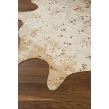 Signature Design Ashley Jaxith Rustic Cowhide Rug 5x7