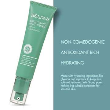 Bolden Brightening Face Moisturizer with SPF 30 Protection