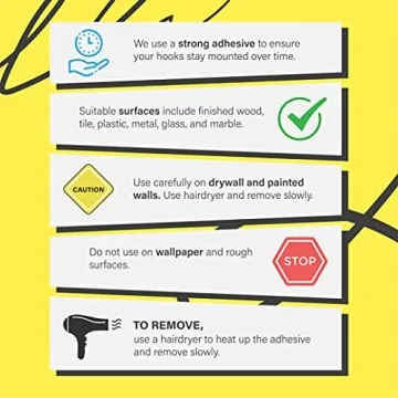 Modern JP Adhesive Hat Hooks for Wall (16-Pack) - Minimalist Hat Rack Design, No Drilling, Strong Hold Hat Hangers - USA Patented, White