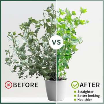 SORANGEUN 10 Pack Peony Cages and Supports, 10" (W) x 16"(H) Plant Support, Heavy-Duty Metal Plant Support Stakes, Plant Stakes for Outdoor & Indoor Plants, Perfect for Flowers and Vegetable