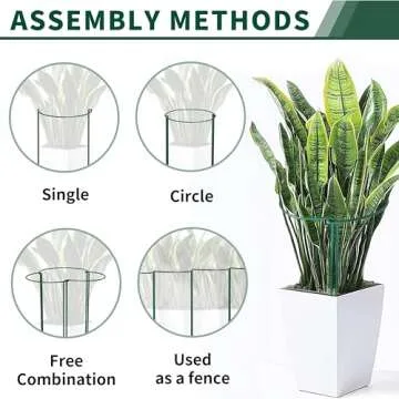 SORANGEUN 10 Pack Peony Cages and Supports, 10" (W) x 16"(H) Plant Support, Heavy-Duty Metal Plant Support Stakes, Plant Stakes for Outdoor & Indoor Plants, Perfect for Flowers and Vegetable