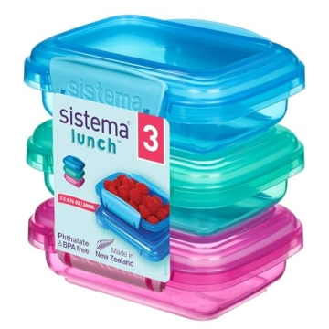 Sistema Lunch Collection Food Storage Containers - 3 Pack