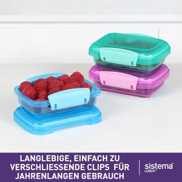 Sistema Lunch Collection Food Storage Containers - 3 Pack