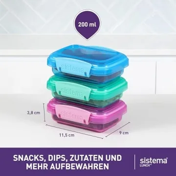 Sistema Lunch Collection Food Storage Containers - 3 Pack