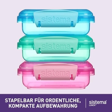 Sistema Lunch Collection Food Storage Containers - 3 Pack