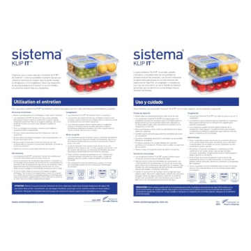 Sistema Lunch Collection Food Storage Containers - 3 Pack