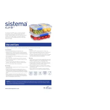 Sistema Lunch Collection Food Storage Containers - 3 Pack