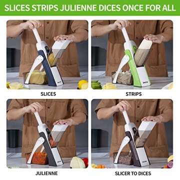 QieCai Safe Mandoline Vegetable Slicer for Effortless Cooking