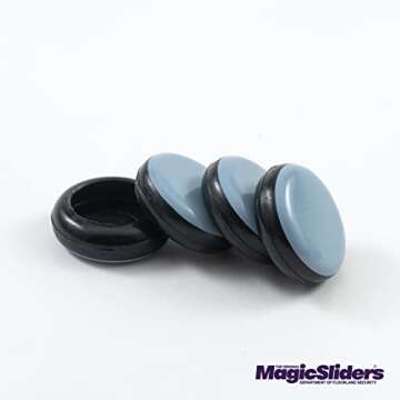 Magic Sliders for Easy Furniture Movement - 4 Pack