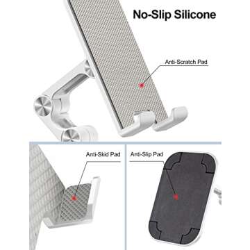 OCYCLONE Adjustable Phone Stand Portable Foldable Holder