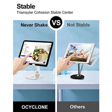 OCYCLONE Adjustable Phone Stand Portable Foldable Holder