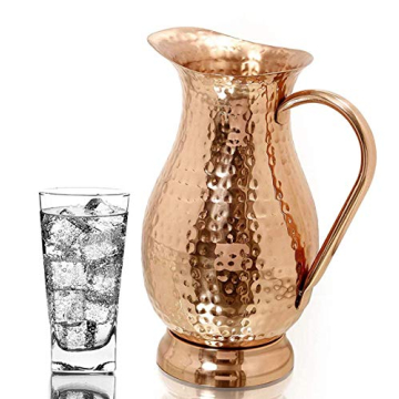 Handcrafted Copper Water Pitcher for Elegant Serving