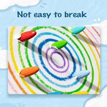 YPLUS Peanut Crayons for Kids, 12 Colors Washable Toddler Crayon, Non-Toxic Baby Crayon for ages 2-4, 1-3, 4-8, Coloring Art Supplies