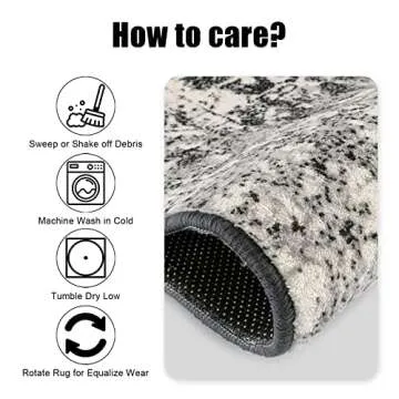 Ultra-Thin Vintage Medallion Non-Slip Kitchen Runner Rug