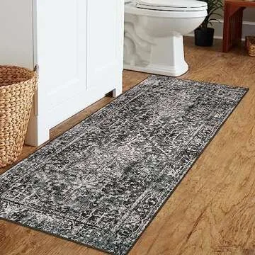Ultra-Thin Vintage Medallion Non-Slip Kitchen Runner Rug