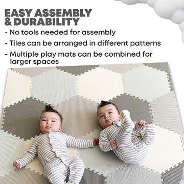 Soft Non-Toxic Baby Play Mat for Crawling and Playing