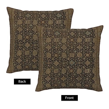 Antique Persian Tabriz Rug Print Throw Pillow Covers