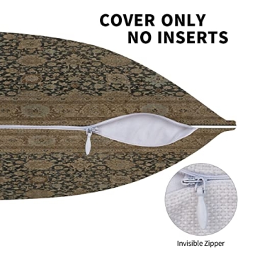 Antique Persian Tabriz Rug Print Throw Pillow Covers