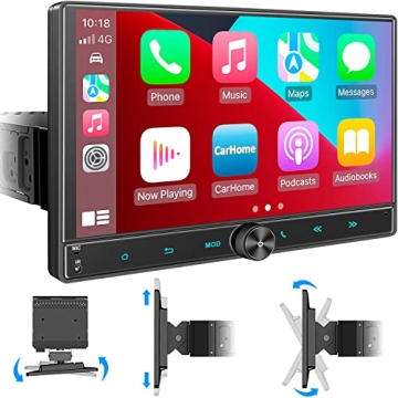 Westods 10.5" Detachable Car Stereo with CarPlay & Bluetooth