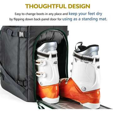Unigear Ski Boot Backpack - 50L Travel Bag for Ski Gear
