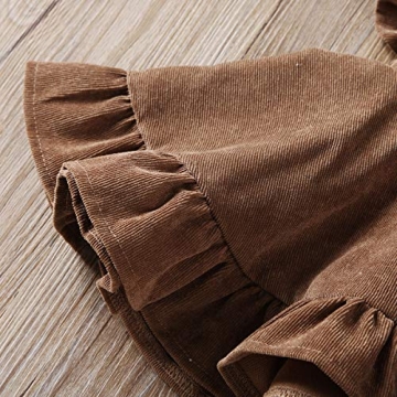 Karuedoo Baby Girls Velvet Suspender Skirt for Toddlers