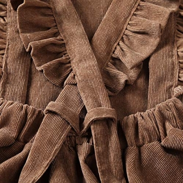 Karuedoo Baby Girls Velvet Suspender Skirt for Toddlers