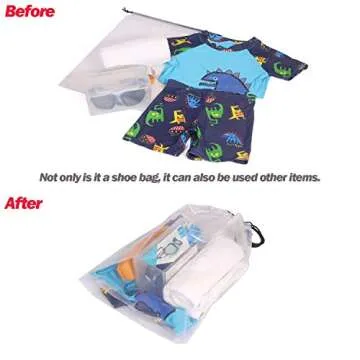 Transparent Shoe Bags Set for Travel - Premium Quality Organizers
