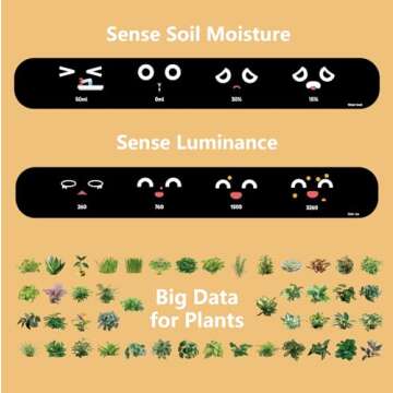 PLANTSIO Smart pet Planter Robot Guidance on Plant Care with Emojis, Adorable Plant Companion with Rich Gesture Interaction, Neat Desk Setup Gift (Green)