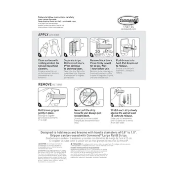 Command Broom and Mop Grippers for Easy Organization