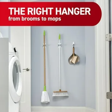Command Broom and Mop Grippers for Easy Organization