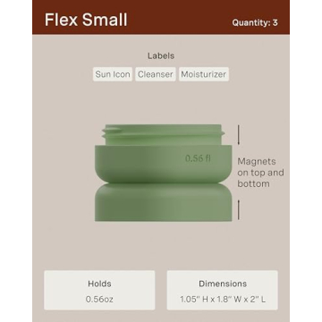 Leakproof Magnetic Travel Capsules Skincare Essentials