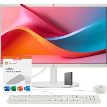 HP 22" All-in-One Desktop PC • The New Version and Look • 12 Month Microsoft Office • 40GB RAM...