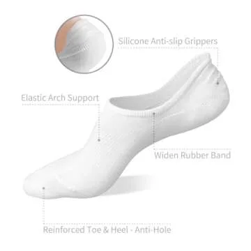 No Show Socks for Women Low Cut Non Slip Liner
