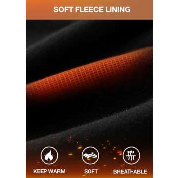 Heathyoga Fleece Lined Leggings with Pockets for Women Thermal Leggings Warm Leggings Women Winter High Waisted Yoga Pants Black