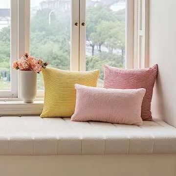 Home Brilliant Baby Pink Throw Pillow Cover 26x26 inch