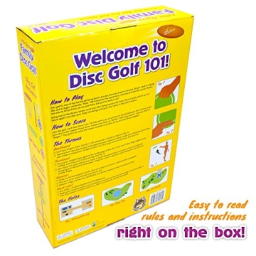 K-Roo Sports Little Flyers Family Disc Golf Set | Mini Discs & Basket