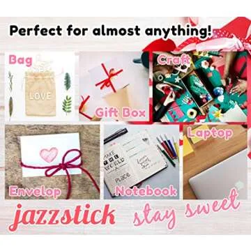 Jazzstick 10-Sheet Valentines Heart Stickers Glitter Red & Colors Value Pack Bulk 05