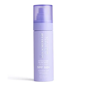 Naked Sundays SPF50+ Hydrating Glow Mist - Daily Face Sunscreen & Setting Spray, Lightweight & Non-G...