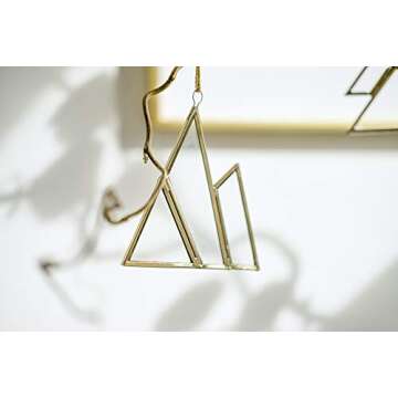 Unique Set of 8 Gold Christmas Ornaments - Handmade Decor