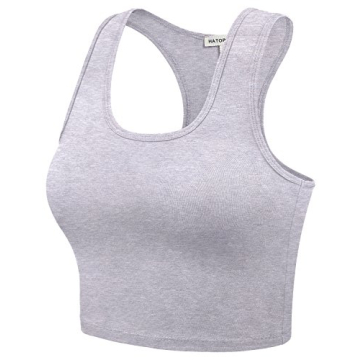 HATOPANTS Sleeveless Racerback Crop Camisole Tank Top