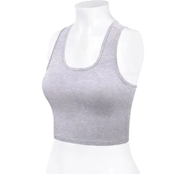 HATOPANTS Sleeveless Racerback Crop Camisole Tank Top