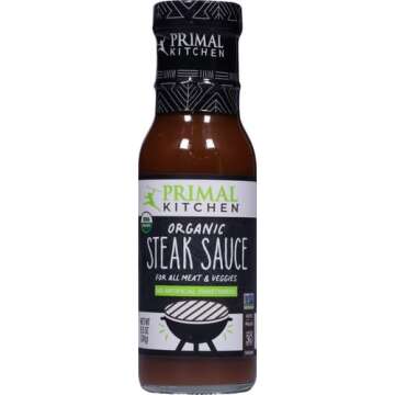 Primal Kitchen Organic Steak Sauce and Marinade, 8.5 OZ