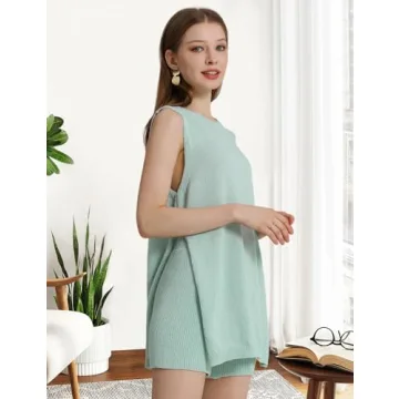 Wyeysyt Women's Summer Sweater Set for Beach Vacations