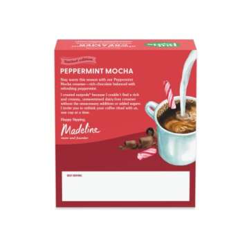 nutpods Peppermint Mocha, (3-Pack), Unsweetened Dairy-Free Creamer, Made from Almonds and Coconuts, Whole30, Gluten Free, Non-GMO, Vegan, Kosher