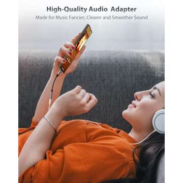 Stouchi USB C to 3.5mm Female Adapter, Type C Headphone Audio Jack Cable Cord Hi-Fi Dongle for iPhone 15, Pixel 8 7 6a, Samsung Galaxy S22 S21 Ultra Z Flip Note20,2022 iPad Pro -Grey