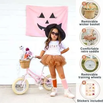 Petimini 16 Inch Kids Bike for Ages 4-7 - Cute & Safe