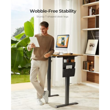 Marsail 55x24 Inch Electric Standing Desk Memory Preset
