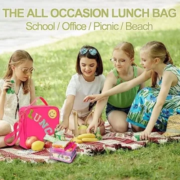 Stylish Insulated Lunch Bag for School and Travel